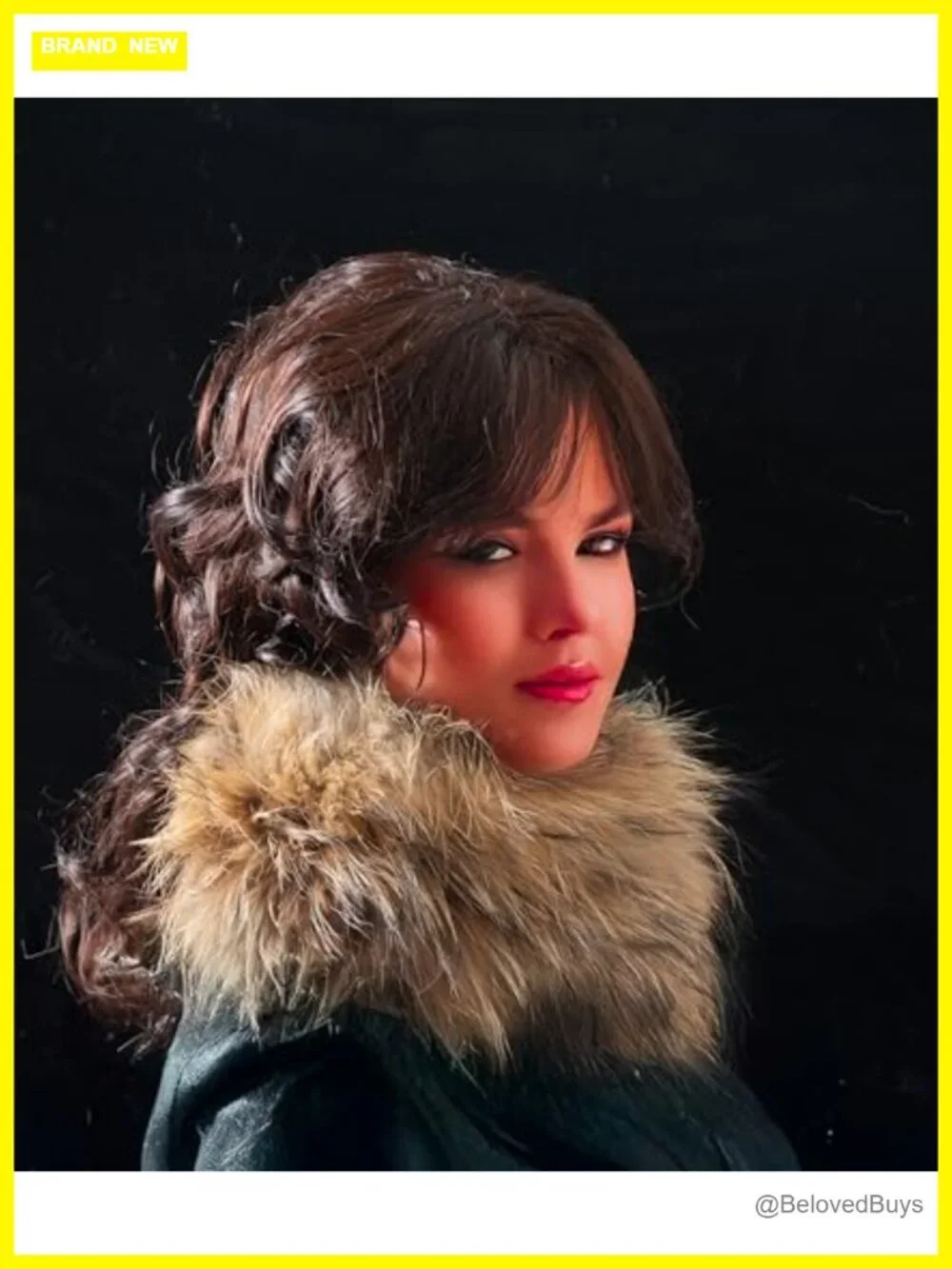 Real Fur Fox Neck Warmer Scarf Infinity Ear Muffs 3-in-1 Winter Headband